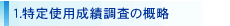 １．特定使用成績調査の概略